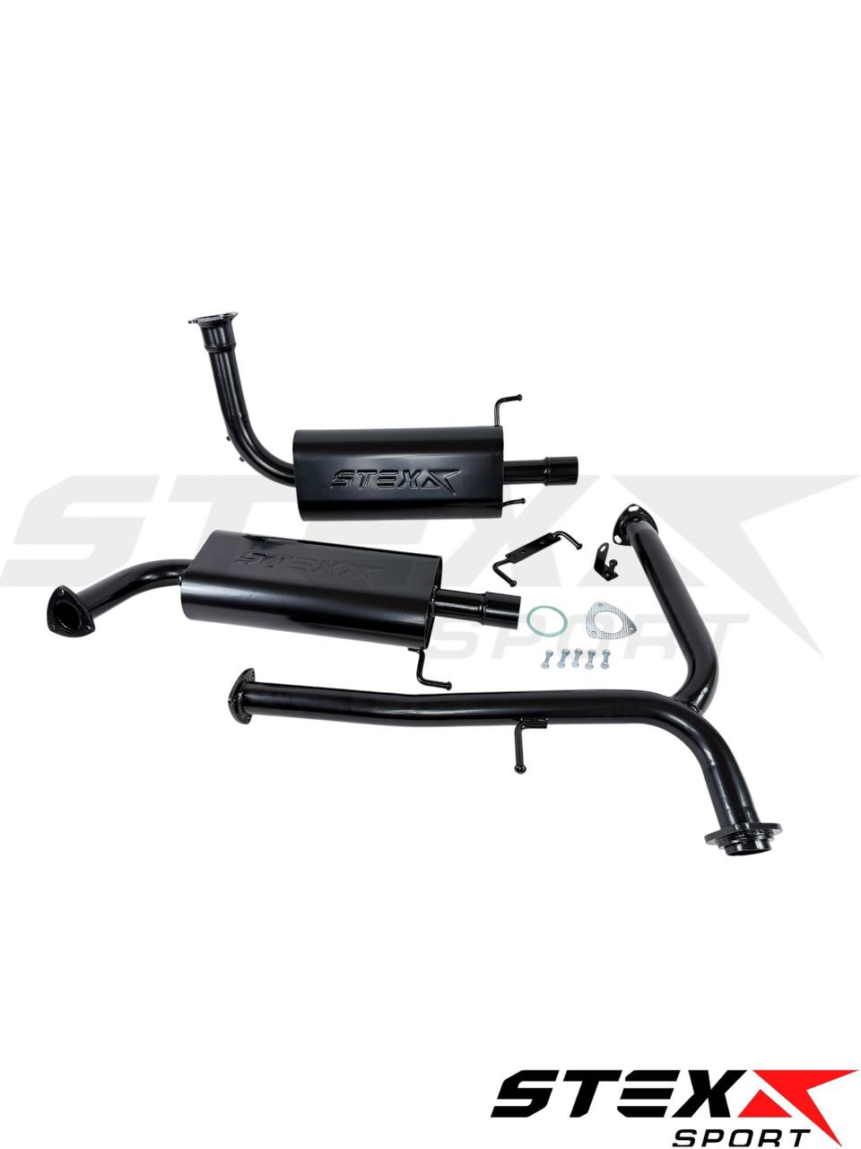 Глушитель основной раздвоенный STEXX SPORT Toyota Camry VII (XV50)(2011-2014) ПОД насадки