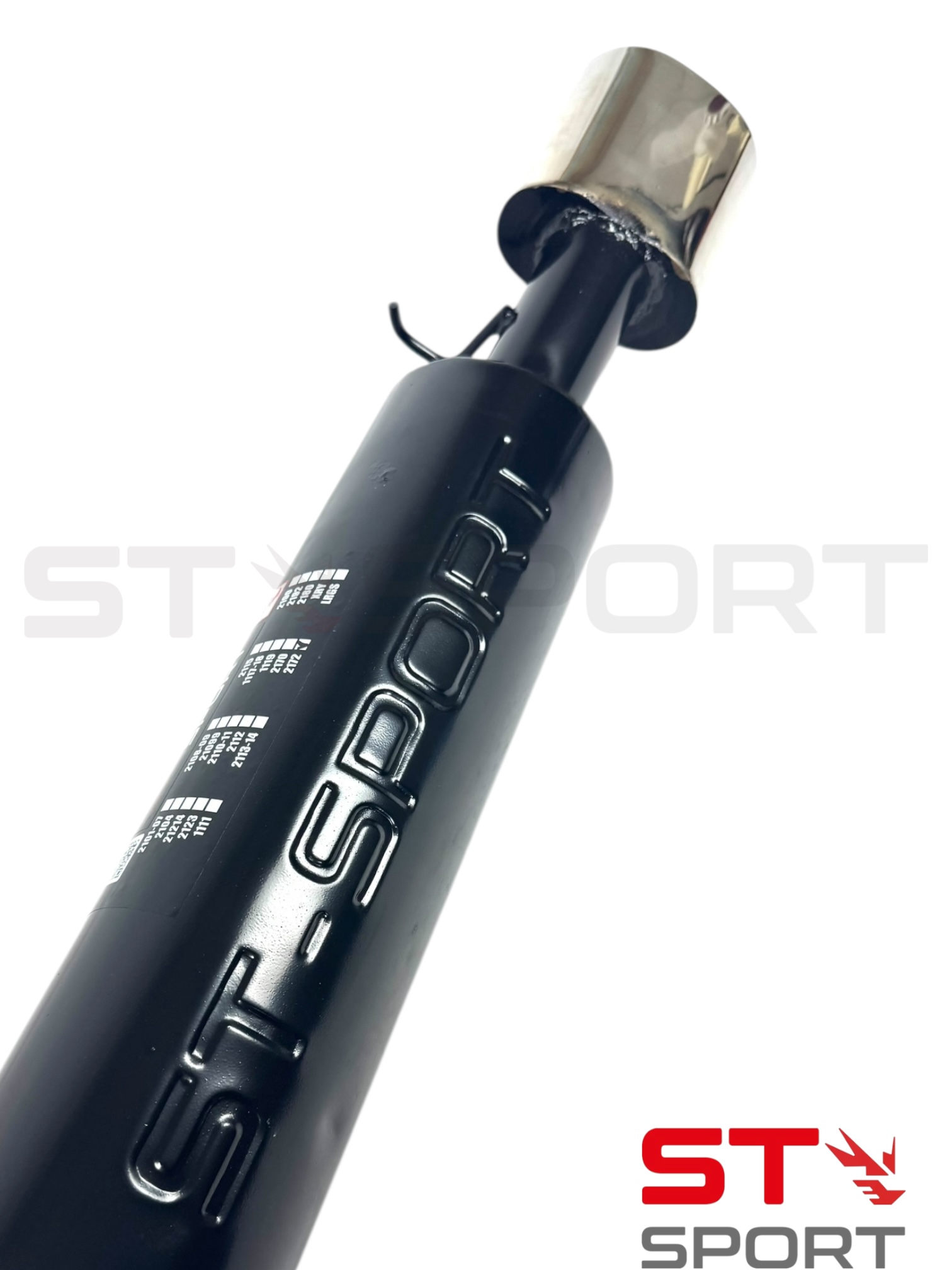 Глушитель основной ST-SPORT ВАЗ 2172 Приора хетчбэк с насадкой