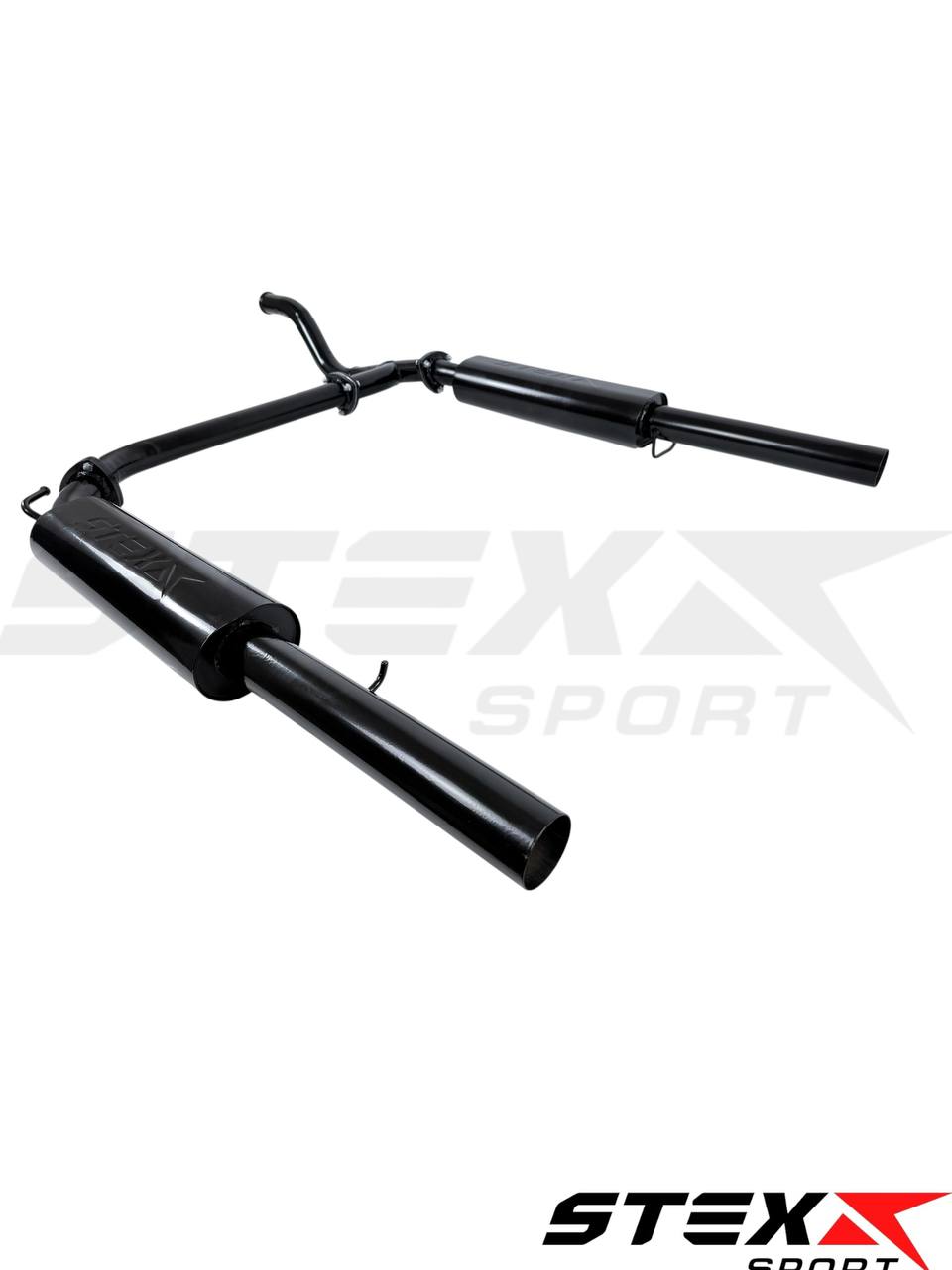 Глушитель основной STEXX SPORT для а/м ВАЗ 2170 Приора седан раздвоенный БЕЗ насадок