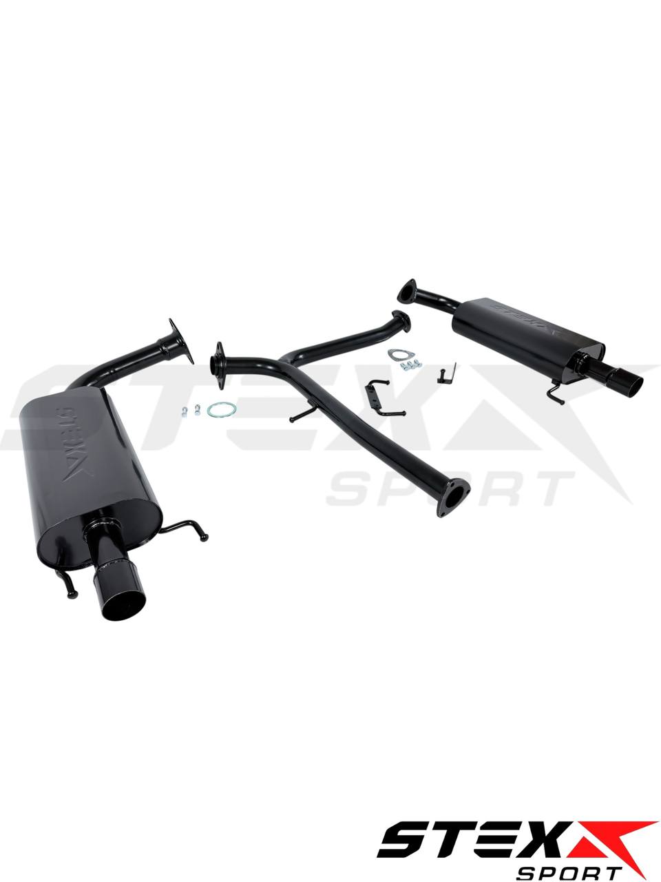 Глушитель основной раздвоенный STEXX SPORT Toyota Camry VII (XV50)(2011-2014) ПОД насадки