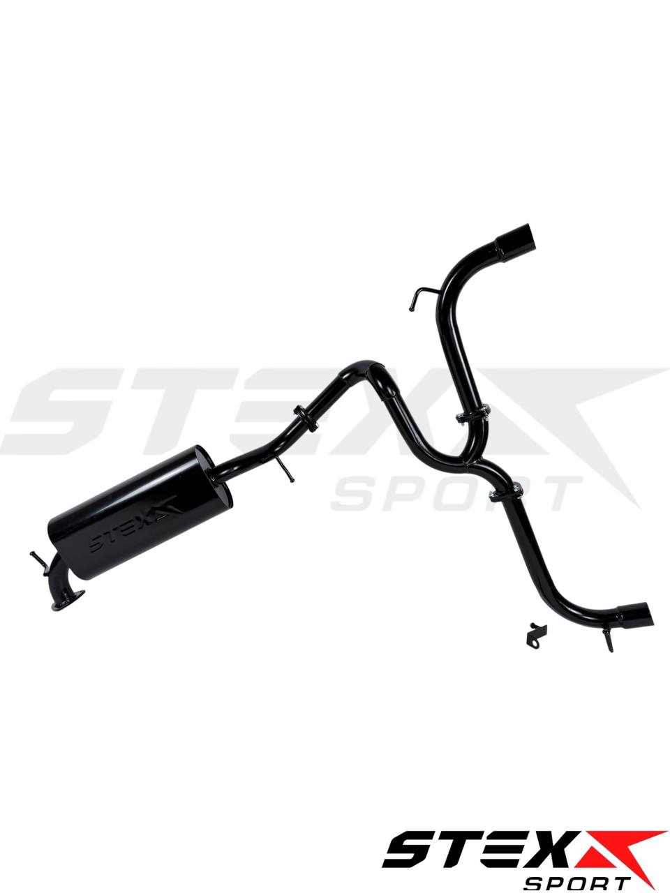 Глушитель STEXX SPORT Ford Focus 2 1.6L (2005-2011) раздвоенный ПОД насадки