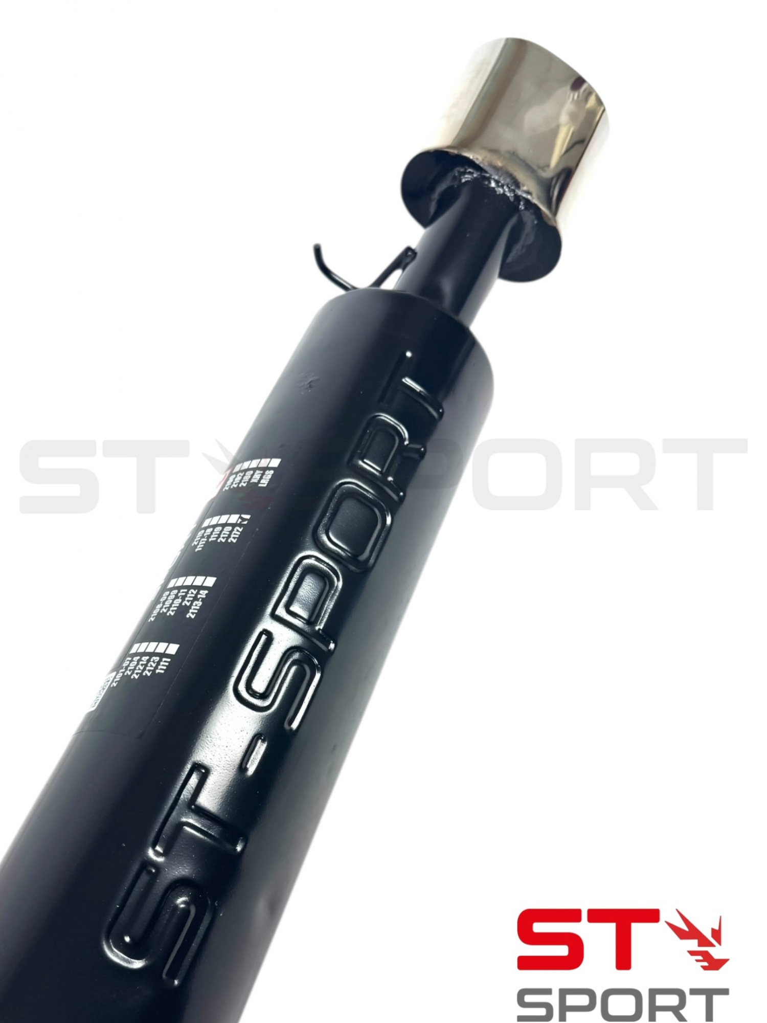 Глушитель основной ST-SPORT ВАЗ 2172 Приора хетчбэк с насадкой