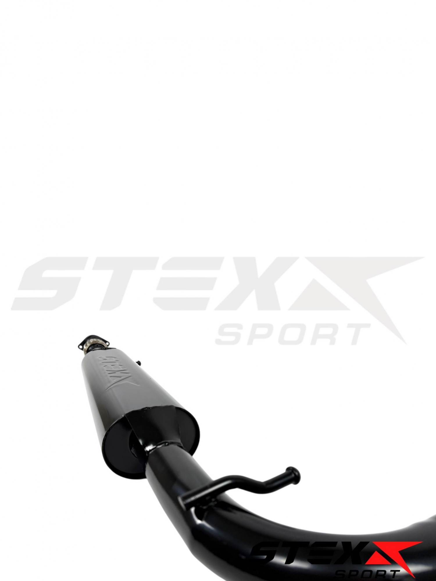 Резонатор STEXX SPORT ВАЗ 2170-72 Приора, овальная бочка (под паук) с гофрой