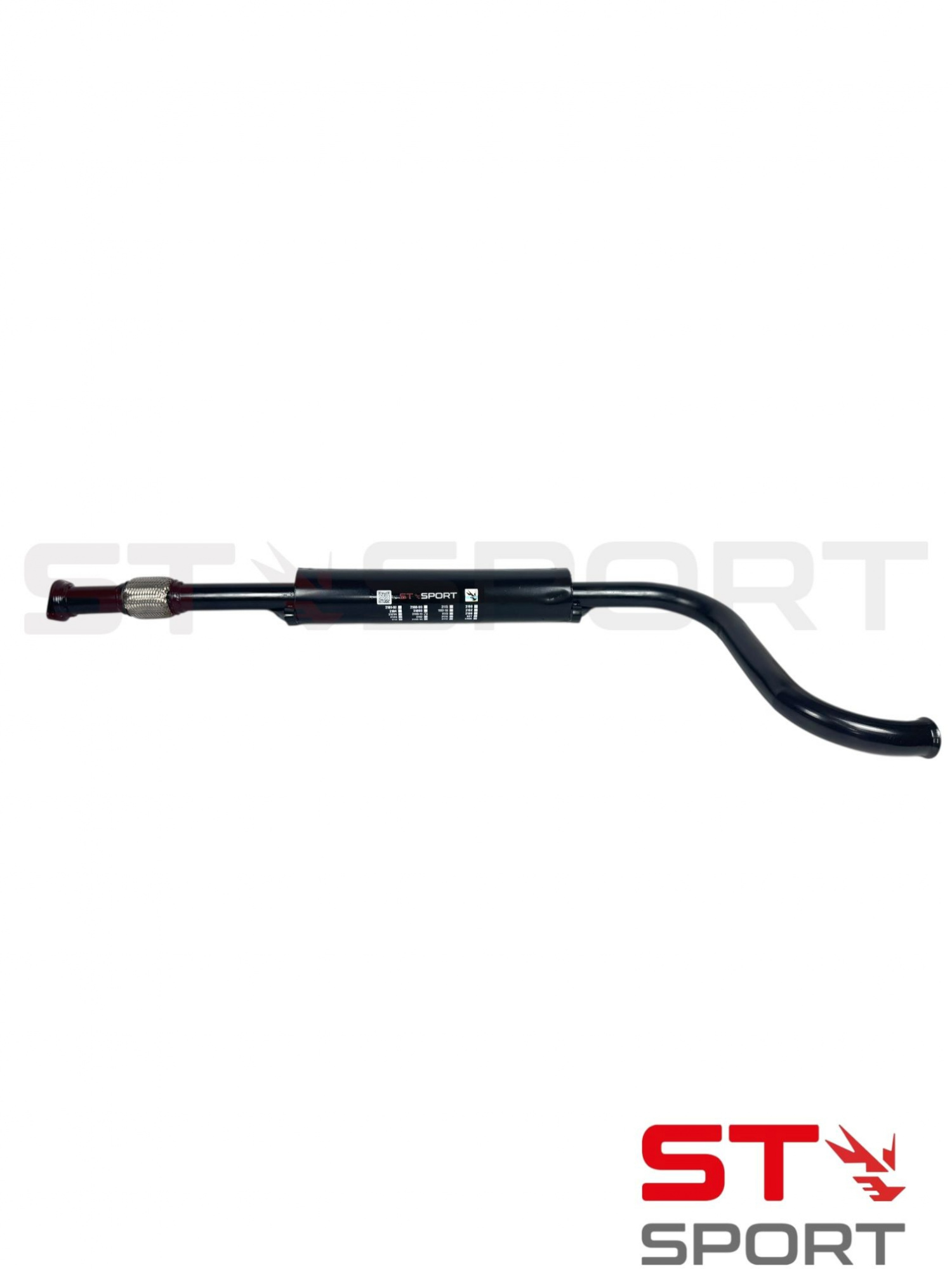 Резонатор ST-SPORT ВАЗ 2110-12 16V (под паук) с гофрой